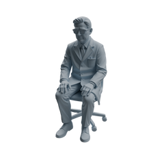 Detail view of MRY-SFW LYTR966 Lab-Operation Research Teacher Character Modern Model 4 pcs Model