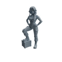 Detail view of MRY-SFW LYTR1096 Female Pirate Character Modern Model 4 pcs Model