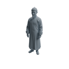 Detail view of MRY-SFW LYTR987 Late Qing-Early Republic Teahouse Owner Character Modern Model 4 pcs Model