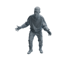 Detail view of MRY-SFW LYTR926 Nightclub Style Man Character Modern Model 4 pcs Model
