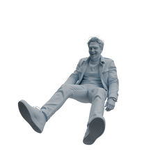 Detail view of MRY-SFW LYTR1040 Dynamic Interactive Male Character Modern Model 4 pcs Model