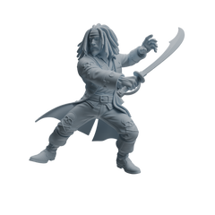 Detail view of MRY-SFW LYTR1097 Combat Pose Pirate Character Modern Model 4 pcs Model