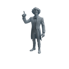 Detail view of MRY-SFW LYTR1049 Magician Formal Attire Character Modern Model 3 pcs Model