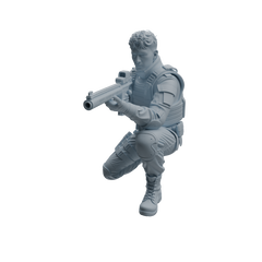 Detail view of MRY-SFW LYTR954 Tactical Gear SWAT Officer Character Modern Model 4 pcs Model