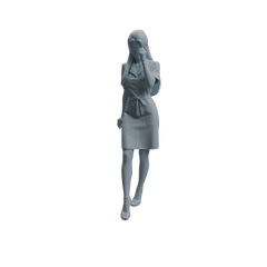 Detail view of MRY-SFW LYTR1001 Stylish Female Doctor Character Modern Model 3 pcs Model