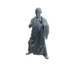 Detail view of MRY-SFW LYTR1085 Martial Monk with Ritual Tools Character Modern Model 4 pcs Model