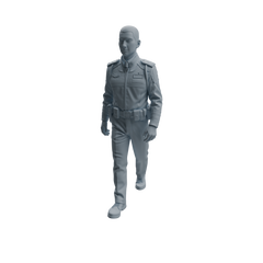 Detail view of MRY-SFW LYTR960 Multi-Scene On-Duty Male Police Officer Character Modern Model 4 pcs Model