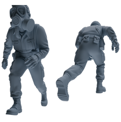 MRY-SFW SSTR188 Miniatures Soldier Model Kit Multi-Functional Recon Soldier Pose Modern Model 5 pcs