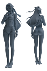 Detail view of MRY-SFW LYTR878 Sci-Fi Modified Woman Figure Modern Model 4 pcs Model