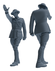 Detail view of MRY-SFW LYGR602 Historical WWII British Army Six-Person Training Group Model