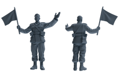 MRY-SFW SSTR190 Miniatures Soldier Model Kit Demolition Command Soldier Pose Modern Model 4 pcs