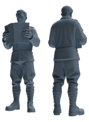 MRY-SFW SSTR175 Miniatures Soldier Model Kit Combat Soldier Pose Modern Model 6 pcs