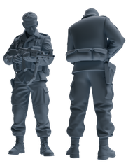 MRY-SFW SSTR208 Miniatures Soldier Model Kit Multi-Scenario Soldier Pose Modern Model 5 pcs
