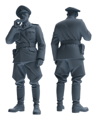Detail view of MRY-SFW LYGR581 WWII French Army Seven-Person Eating Group Model