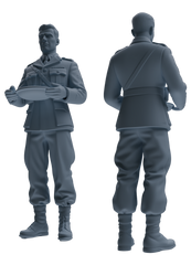 MRY-SFW SSTR200 Miniatures Soldier Model Kit Meal Time Soldier Pose Modern Model 3 pcs