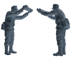 MRY-SFW SSTR191 Miniatures Soldier Model Kit Multi-Scenario Combat Soldier Pose Modern Model 5 pcs