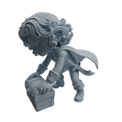 Detail view of MRY-SFW LYTR1091 Multi-pose Chibi Pirate Character Modern Model 4 pcs Model