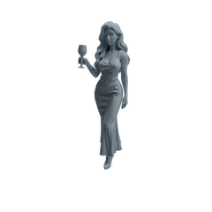 Detail view of MRY-SFW LYTR935 Banquet Female Guest Character Modern Model 4 pcs Model
