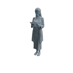 Detail view of MRY-SFW LYTR1006 Female Doctor in Clinic Scene Character Modern Model 4 pcs Model