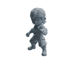 Detail view of MRY-SFW LYTR1090 Chibi Pirate Boy Character Modern Model 4 pcs Model