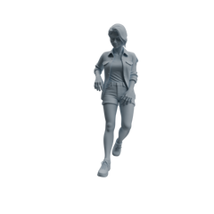 Detail view of MRY-SFW LYTR1027 Outdoor Adventure Activity Female Character Modern Model 4 pcs Model