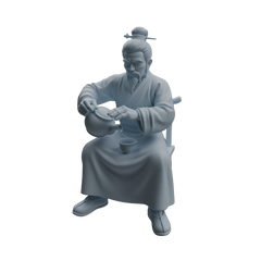 Detail view of MRY-SFW LYTR978 Ancient Tea Ceremony Character Modern Model 3 pcs Model
