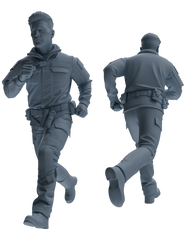 Detail view of MRY-SFW LYGR689 Modern U.S. Military Six-Person Daily Routine Model