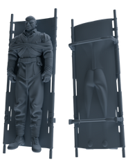 MRY-SFW SSTR206 Miniatures Soldier Model Kit Field Medical Scene Soldier Model 4 pcs