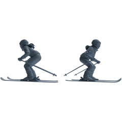 Detail view of MRY-SFW LYTR789 Ski Sports Figure Modern Model 4 pcs Miniature Car Diorama Figures Scene Props Accessories Resin Model