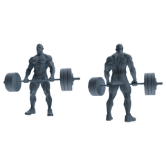 Detail view of MRY-SFW LYTR798 Weightlifting Fitness Figure Modern Model 6 pcs Miniature Car Diorama Figures Scene Props Accessories Resin Model