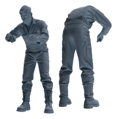 Detail view of MRY-SFW LYTR898 Workwear Cowboy Man Modern Model 3 pcs Model