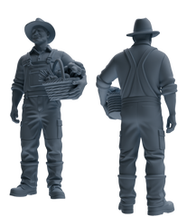 Detail view of MRY-SFW LYTR908 Farm Harvest Character Modern Model 4 pcs Model