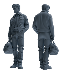 Detail view of MRY-SFW LYTR903 Cowboy Style Man Multi-look Modern Model 4 pcs Model