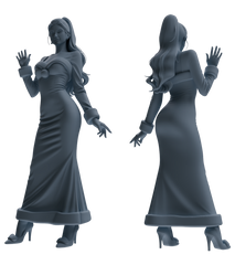 Detail view of MRY-SFW LYTR880 Christmas Themed Girl Figure Modern Model 4 pcs Model