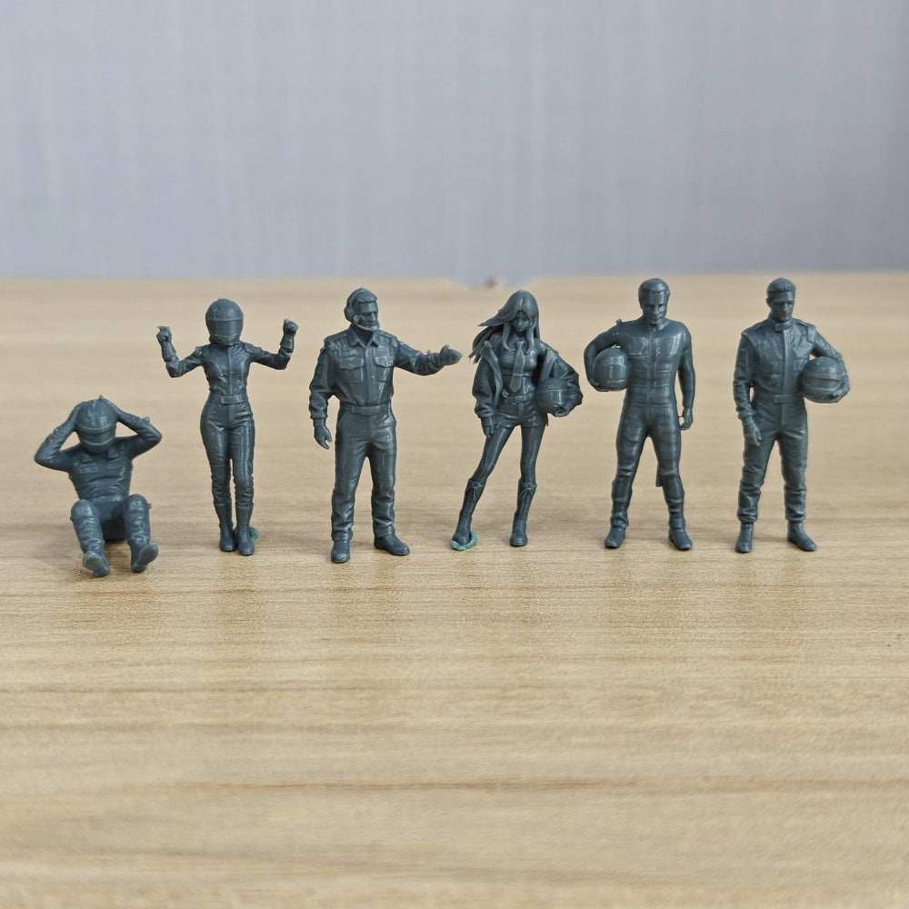 MRY-SFW LYTR388 Racing 6-Pack, Ideal Racing, Tabletop Painting Miniature Car Diorama Figures Scene Props Accessories Resin 3D Printed Resin Model Kit by SSMODEL