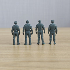 Detail view of MRY-SFW LYTR367 Police Officers 4-Pack, Ideal, Tabletop Games Painting Miniature Car Diorama Figures Scene Props Accessories Resin Model