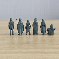 Detail view of MRY-SFW LYTR470 Colonial Era Middle Eastern Diverse Group of 6 Miniature Car Diorama Figures Scene Props Accessories Resin Model