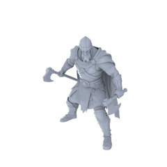 Detail view of MRY-SFW LYGR042 Medieval, Berserker, Magic Theme, Wargame, Resin Blank Model, Fantasy Theme, Wargaming Miniatures, Scenic Figures, Handmade Figure, Hand-painted S Scale Model