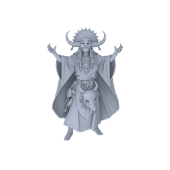 Detail view of MRY-SFW LYGR045 Shaman, Magic Theme, Wargame, Resin Blank Model, Fantasy Theme, Wargaming Miniatures, Scenic Figures, Handmade Figure, Hand-painted S Scale Model