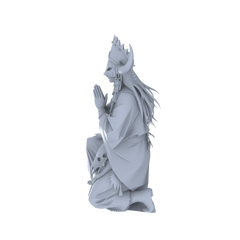 Detail view of MRY-SFW LYGR045 Shaman, Magic Theme, Wargame, Resin Blank Model, Fantasy Theme, Wargaming Miniatures, Scenic Figures, Handmade Figure, Hand-painted S Scale Model
