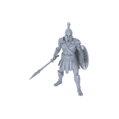 Detail view of MRY-SFW LYGR044 Medieval, Spartan Warrior, Magic Theme, Wargame, Resin Blank Model, Fantasy Theme, Wargaming Miniatures, Scenic Figures, Handmade Figure, Hand-painted S Scale Model