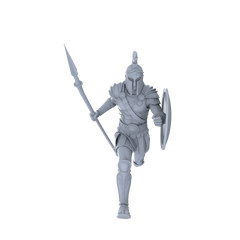 Detail view of MRY-SFW LYGR044 Medieval, Spartan Warrior, Magic Theme, Wargame, Resin Blank Model, Fantasy Theme, Wargaming Miniatures, Scenic Figures, Handmade Figure, Hand-painted S Scale Model