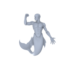 Detail view of MRY-SFW LYGR055 Biological Mutation Series, Snake Human, wargame, resin blank model, sci-fi theme, fantasy theme, miniature figure, scene character, figure, hand-painted S Scale Model