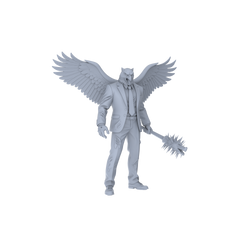 Detail view of MRY-SFW LYGR057 Biological Mutation Series, Avian Human, wargame, resin blank model, sci-fi theme, fantasy theme, miniature figure, scene character, figure, hand-painted S Scale Model