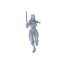 Detail view of MRY-SFW LYGR065 Blade Squad 1 Military Theme Wargame Resin White Model Game Theme Sci-Fi Theme Wargame Miniature Soldiers Scene Characters Figure Hand-Painted Model