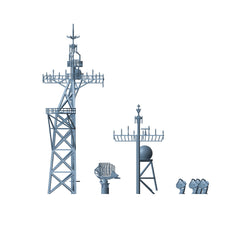 Yao's Studio LY250 1/700(350,200,144) Model Upgrade Parts USN Ticonderoga Class Mast And Radar System