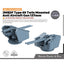Yao's Studio LYCG604 Model Upgrades Parts JMSDF Type 89 Twin Mounted Anti Aircraft Gun 127mm 4set