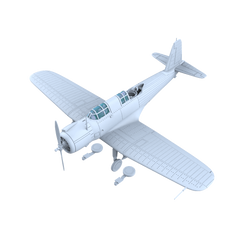 LYR261 Military Model France Vought V-156F Dive Bomber