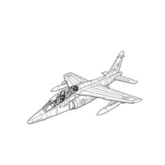 LYR265 Military Model France Alpha Jet E Strike Aircraft