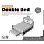 Yao's Studio LYT237 Double Bed HO/OO/Z/N/TT Railroad Miniature Accessory Display Props